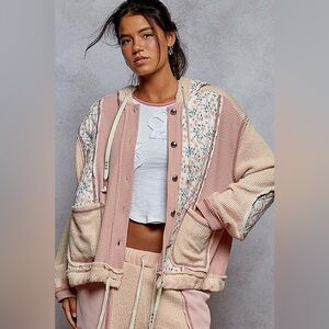 Quilted day dream hooded shacket by POL